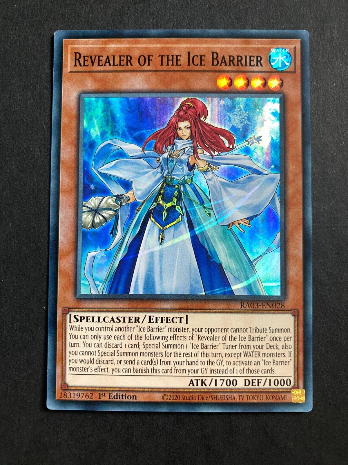 Yugioh Revealer of the Ice Barrier RA03-EN028 Super Rare 1st Edition NM