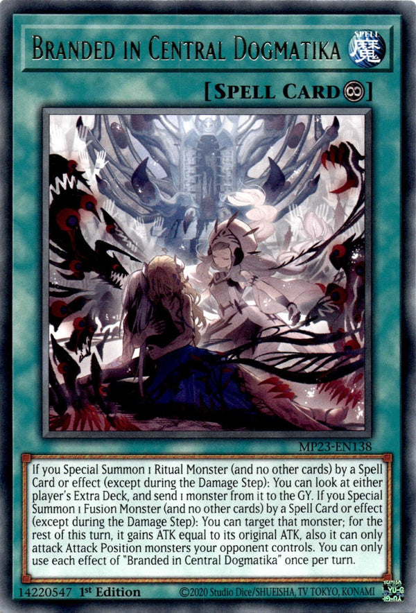 Yugioh Branded in Central Dogmatika MP23-EN138 Rare 1st Edition NM