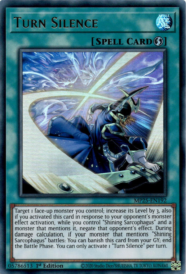 Yugioh Turn Silence MP25-EN192 Ultra Rare 1st Edition NM