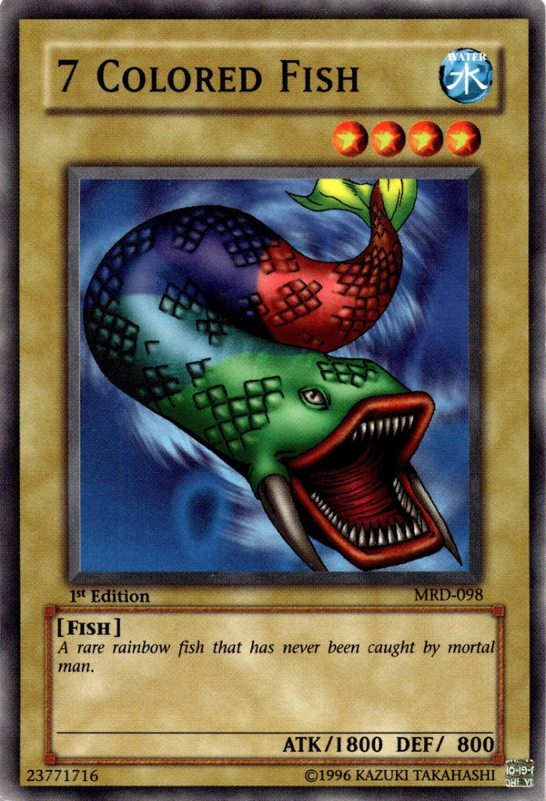 Yugioh 7 Colored Fish MRD-098 Common 1st Edition LP