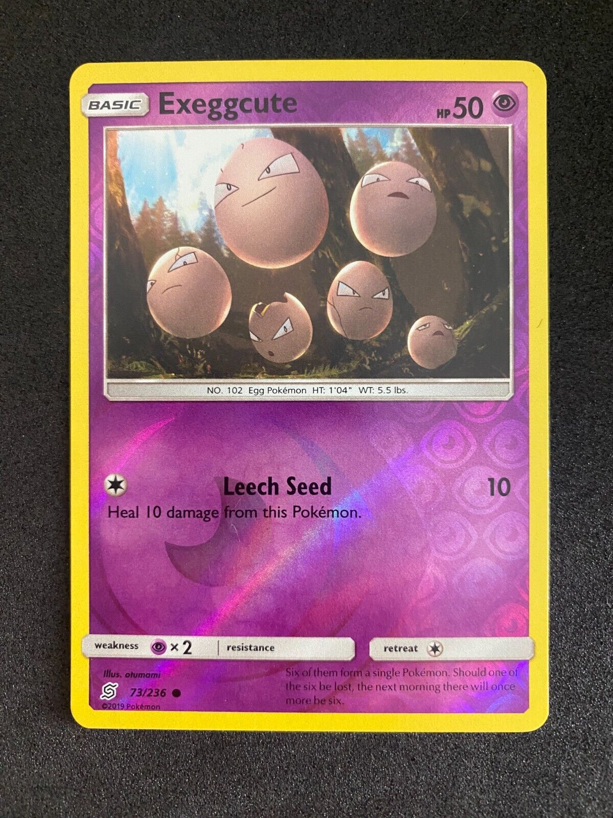 Pokemon Exeggcute 73/236 Unified Minds Reverse Holo NM-MINT