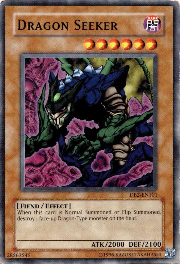 Yugioh Dragon Seeker DB2-EN101 Common Unlimited Edition DAMAGED