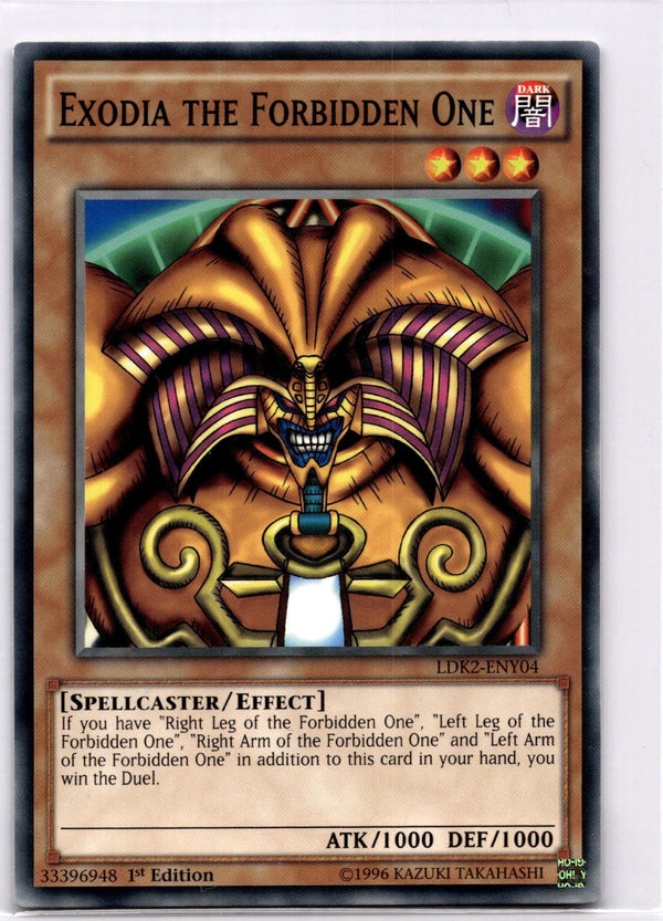 Yugioh Exodia the Forbidden One LDK2-ENY04 Common 1st Edition NM
