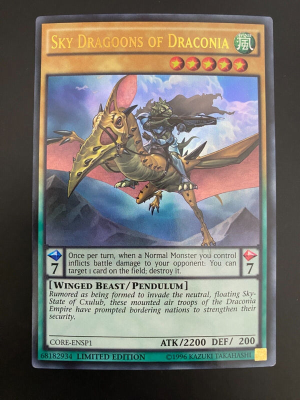 Yugioh Sky Dragoons of Draconia CORE-ENSP1 1st Edition Ultra Rare VLP-NM