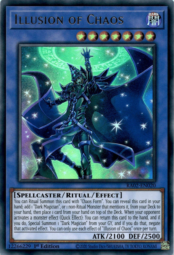 Yugioh Illusion of Chaos RA02-EN020 Ultra Rare 1st Edition NM