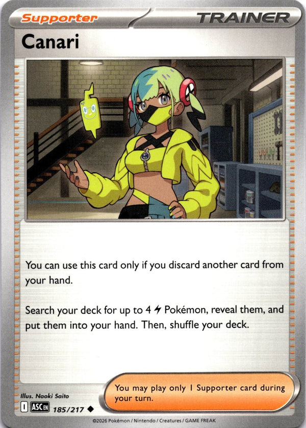 Pokemon Canari 185/217 Ascended Heroes Non Holo NM