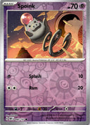 Pokemon Spoink 090/197 Obsidian Flames Reverse Holo NM