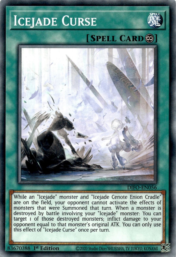 Yugioh Icejade Curse DIFO-EN056 Common 1st Edition NM