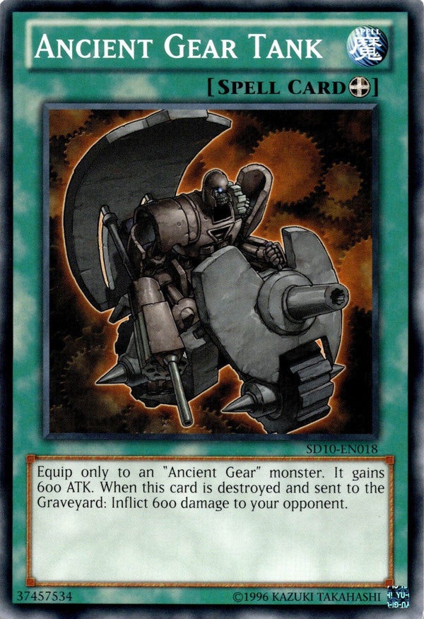 Yugioh Ancient Gear Tank SD10-EN018 Common Unlimited Edition NM