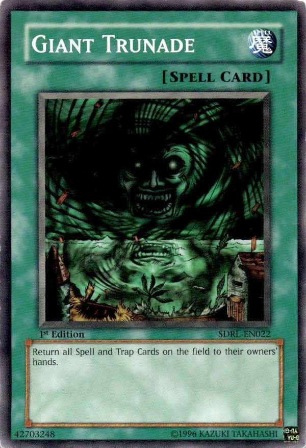Yugioh Giant Trunade SDRL-EN022 Common 1st Edition HP