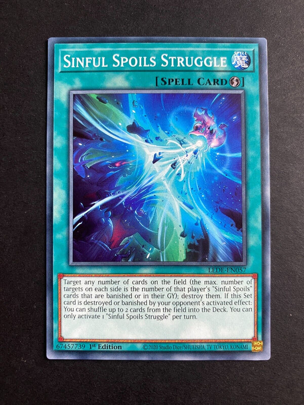 Yugioh Sinful Spoils Struggle LEDE-EN057 Common 1st Edition VLP/NM
