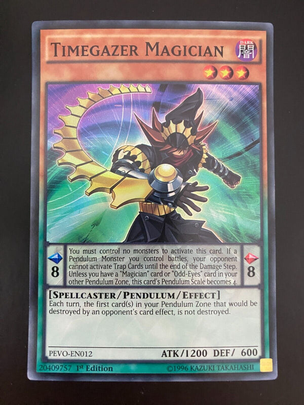 Yugioh Timegazer Magician PEVO-EN012 1st Edition NM-MINT