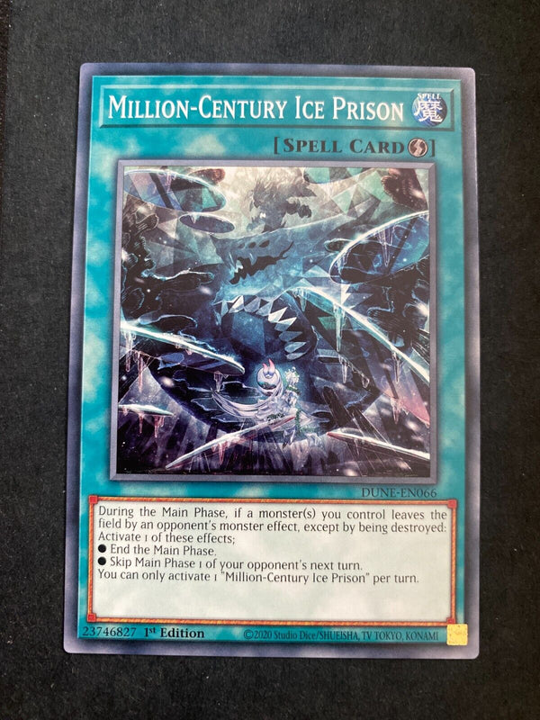 Yugioh Million-Century Ice Prison DUNE-EN066 Common 1st Edition NM