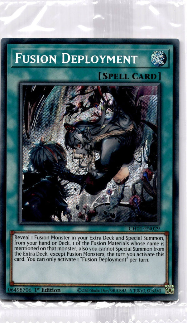 Yugioh Fusion Deployment CH01-EN029 Secret Rare (Sealed) 1st Edition NM