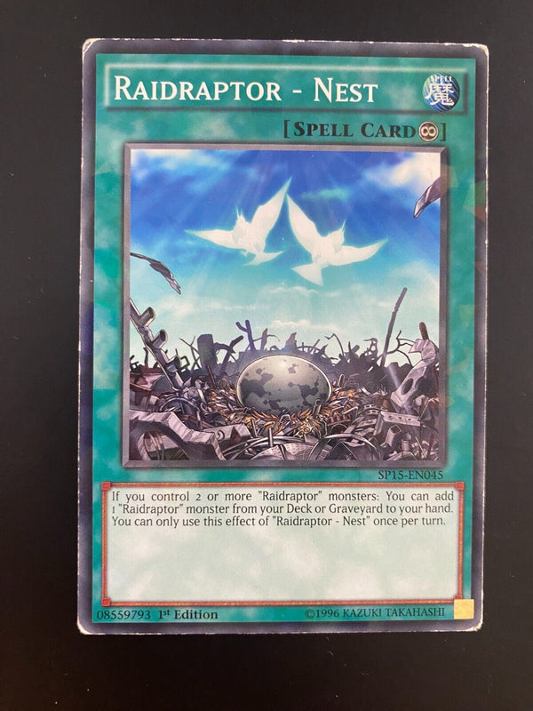 Yugioh Raidraptor - Nest SP15-EN045 Shatterfoil Rare HP