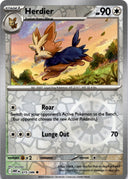 Pokemon Herdier 075/086 White Flare Reverse Holo NM