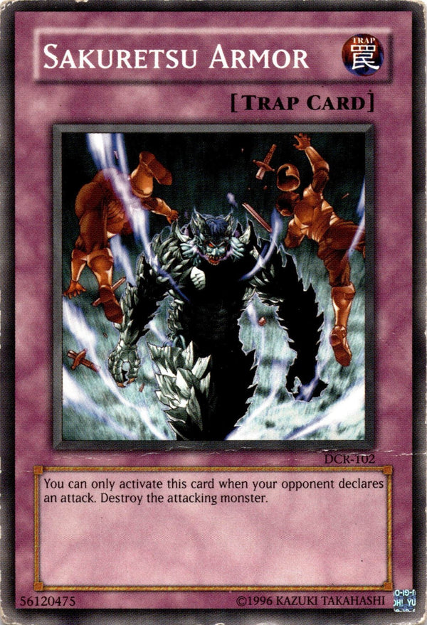 Yugioh Sakuretsu Armor DCR-102 Common Unlimited Edition DAMAGED