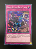 Yugioh Abyss Actors Back Stage DESO-EN028 Super Rare 1st Edition LP