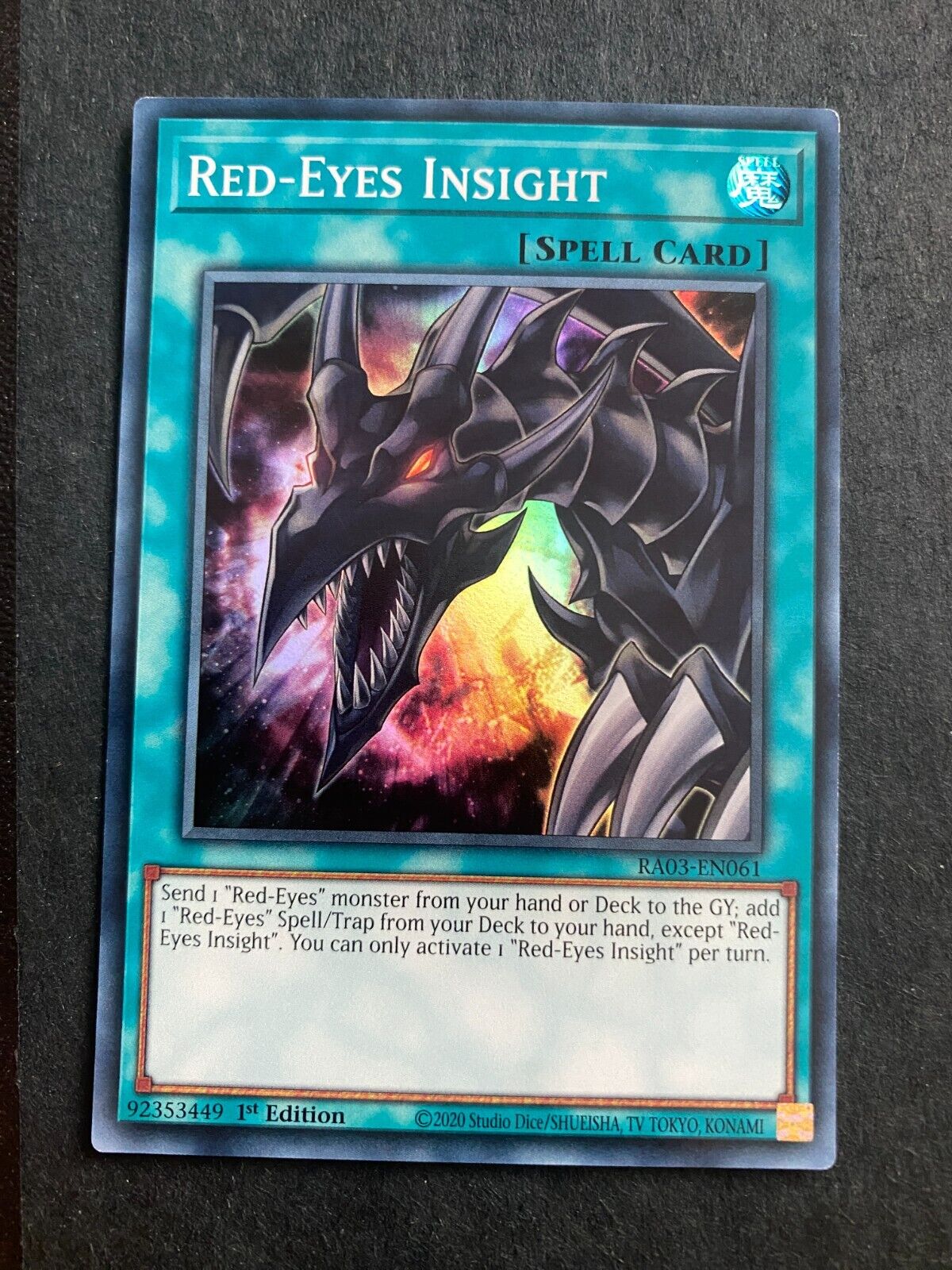 Yugioh Red-Eyes Insight RA03-EN061 Super Rare 1st Edition VLP/NM