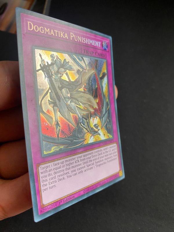 Yugioh Dogmatika Punishment RA01-EN076 Secret Rare 1st Edition MP/LP