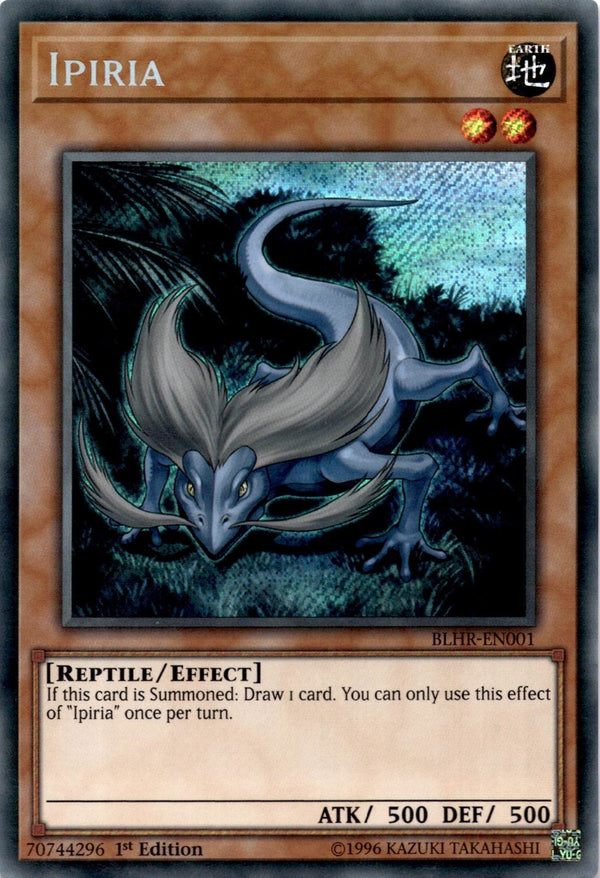 Yugioh Ipiria BLHR-EN001 Secret Rare 1st Edition LP