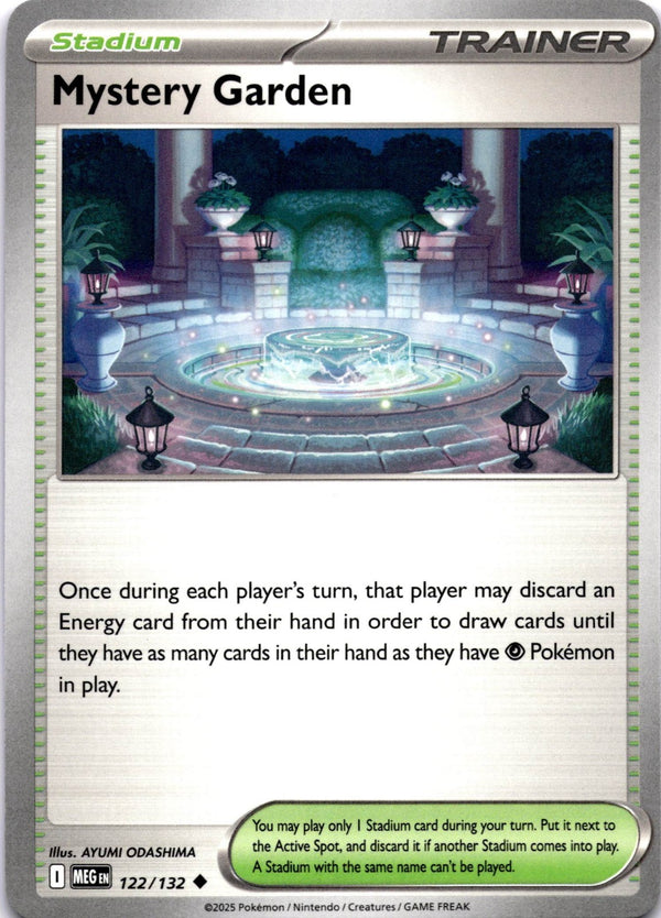 Pokemon Mystery Garden 122/132 Mega Evolution Non Holo NM