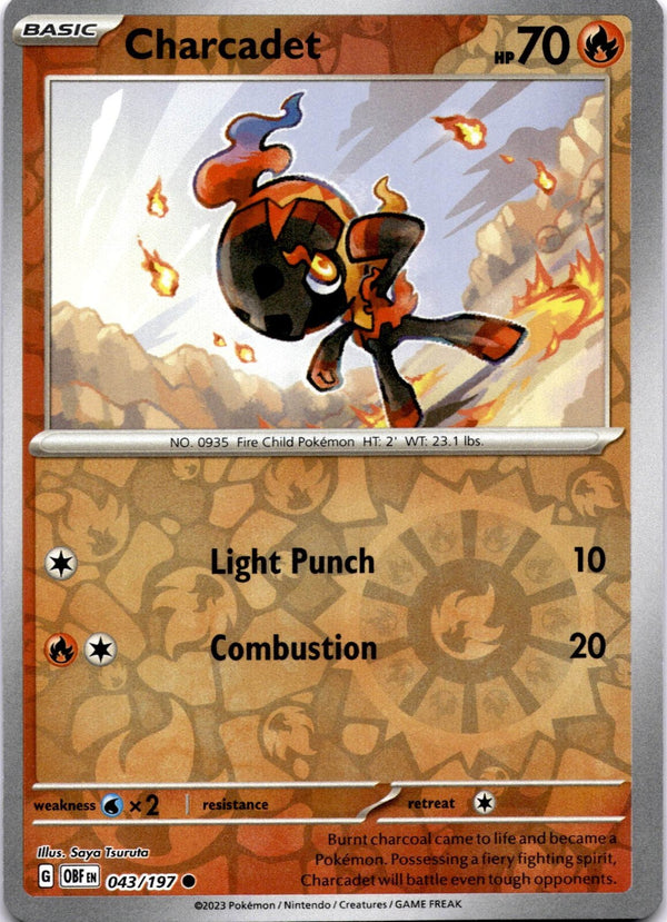 Pokemon Charcadet 043/197 Paldea Evolved Reverse Holo NM