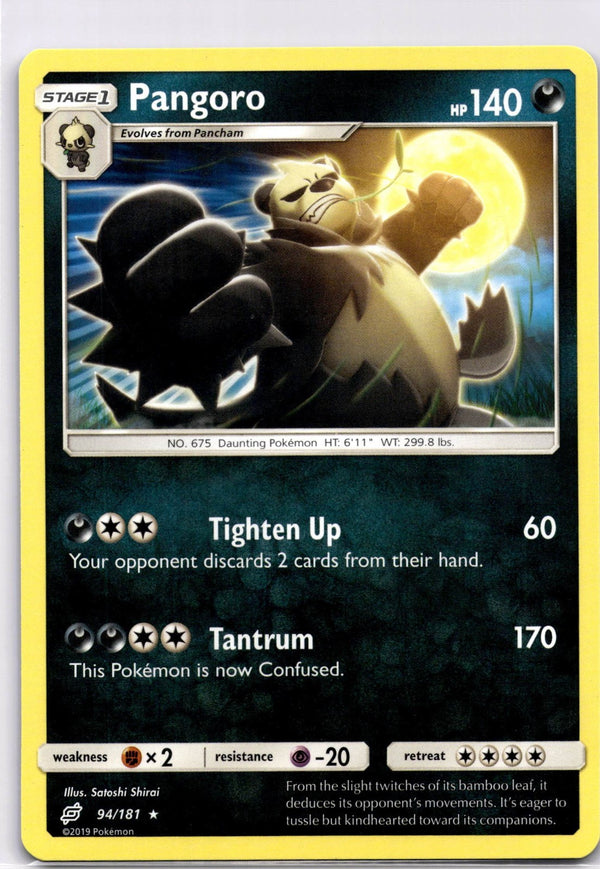 Pokemon Pangoro 94/181 Team Up Non Holo NM