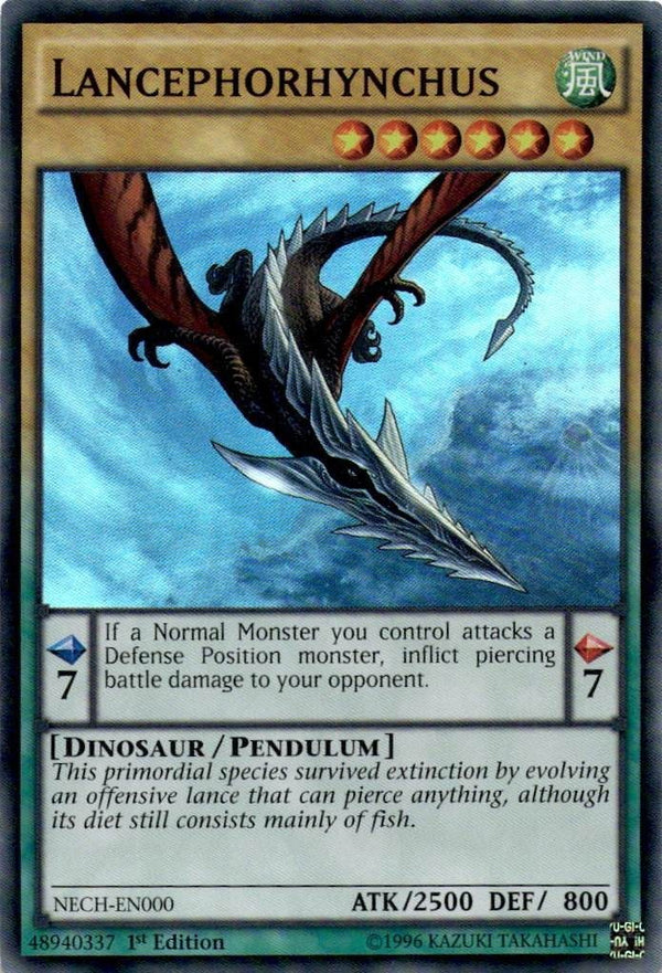 Yugioh Lancephorhynchus NECH-EN000 Super Rare 1st Edition VLP/NM