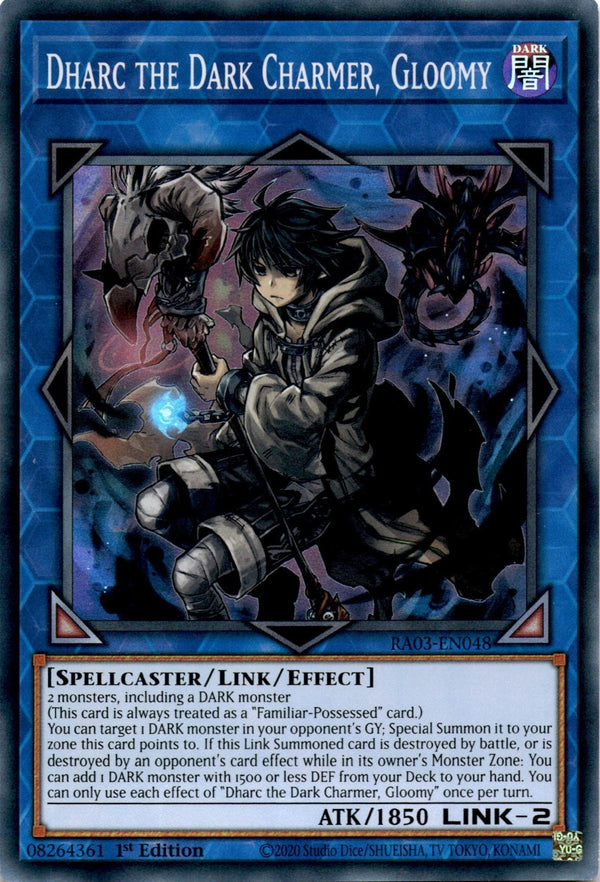Yugioh Dharc the Dark Charmer, Gloomy RA03-EN048 Super Rare 1st Edition NM