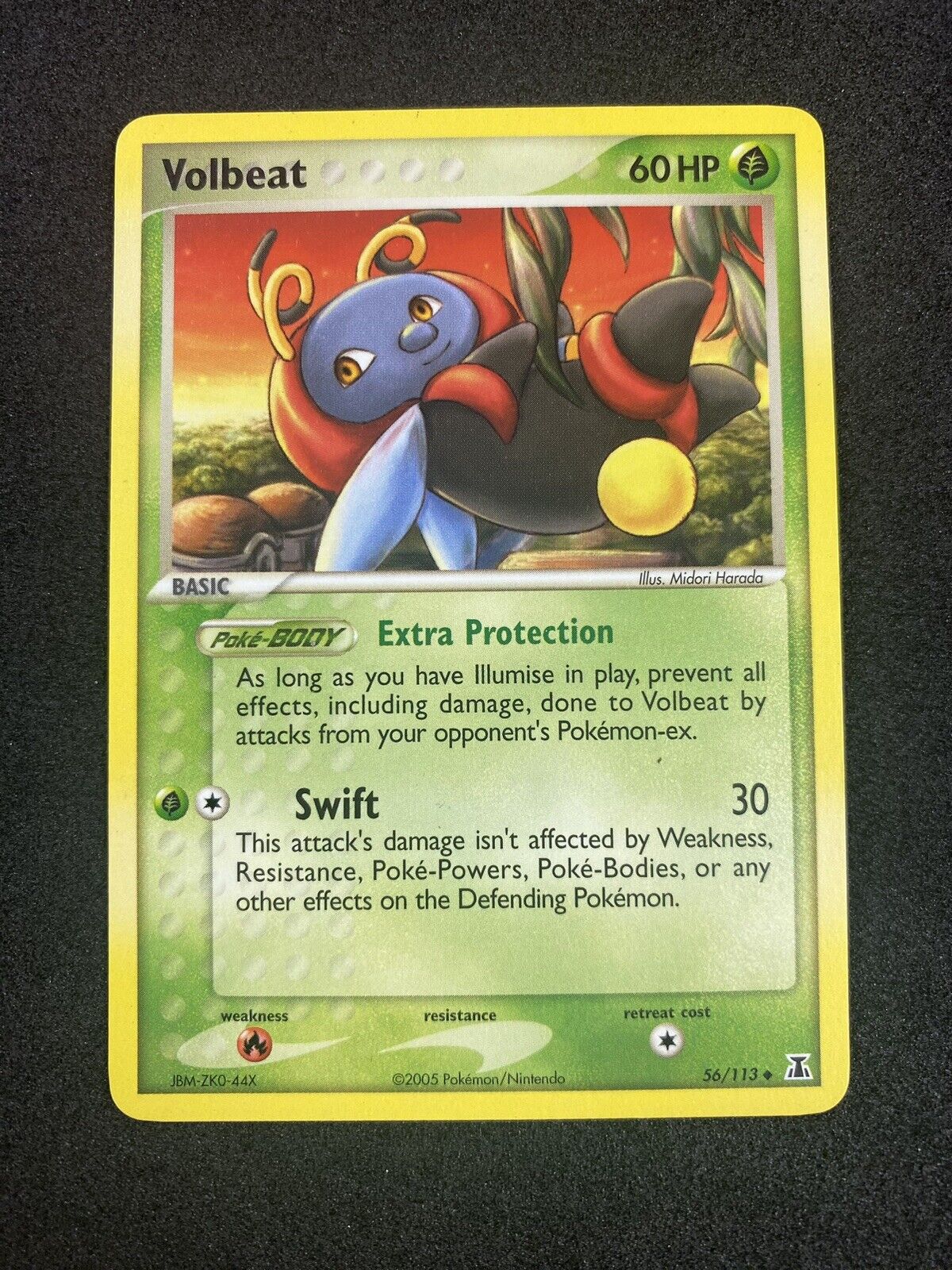 Pokemon Volbeat 56/113 ex Delta Species Common VLP