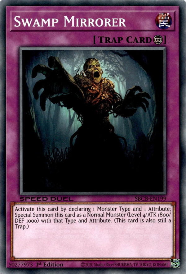 Yugioh Swamp Mirrorer SBCB-EN199 Speed Duel Common 1st Edition NM