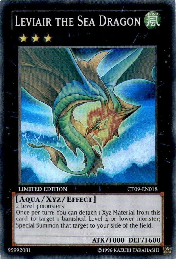 Yugioh Leviair the Sea Dragon CT09-EN018 Super Rare Limited Edition LP