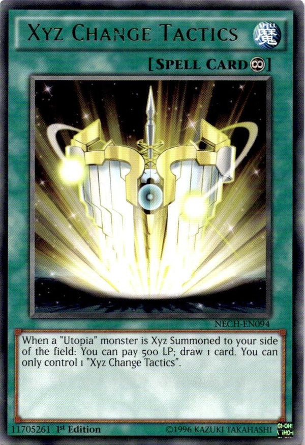 Yugioh Xyz Change Tactics NECH-EN094 Rare 1st Edition VLP/NM