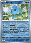 Pokemon Phione 055/167 Twilight Masquerade Reverse Holo NM