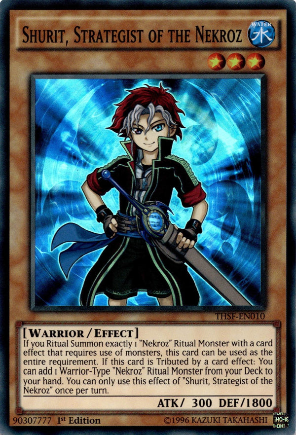 Yugioh Shurit, Strategist of The Nekroz THSF-EN010 Super Rare 1st Edition LP