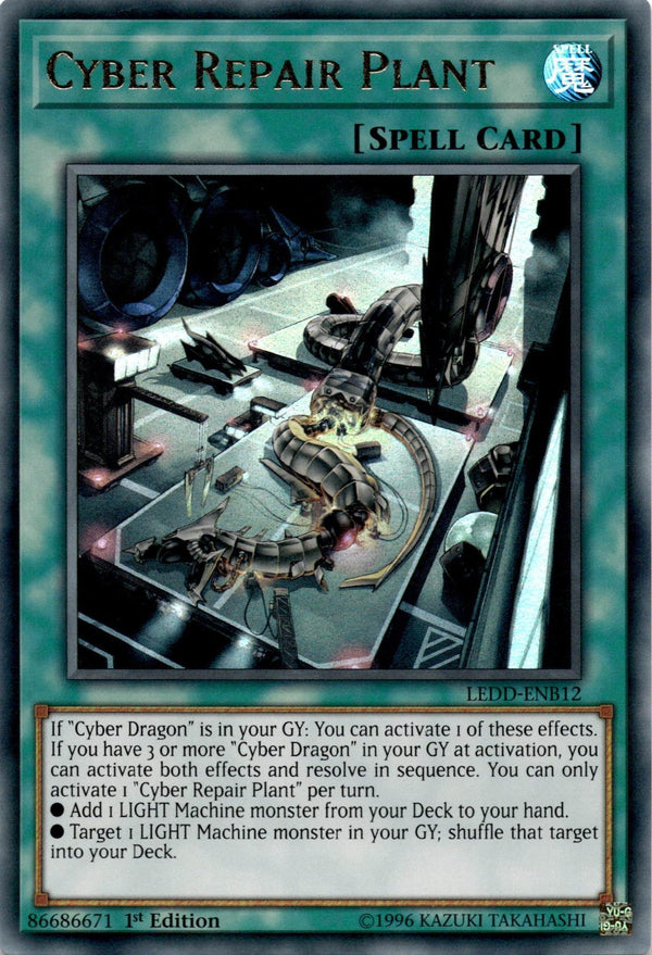 Yugioh Cyber Repair Plant LEDD-ENB12 Ultra Rare 1st Edition NM