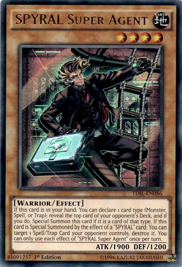 Yugioh SPYRAL Super Agent TDIL-EN086 Ultra Rare 1st Edition VLP/NM