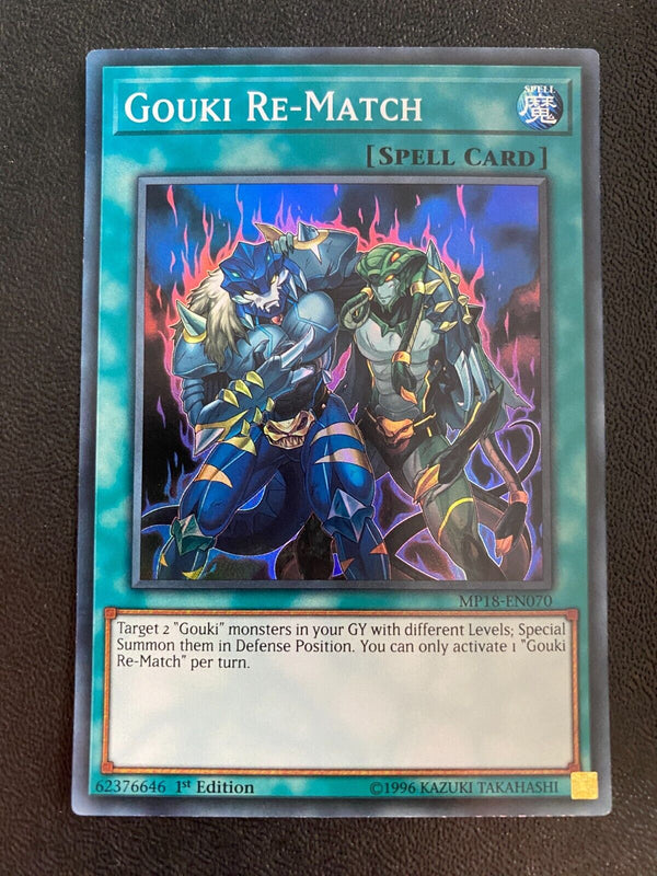 Yugioh Gouki Re-Match MP18-EN070 Super Rare 1st Edition NM