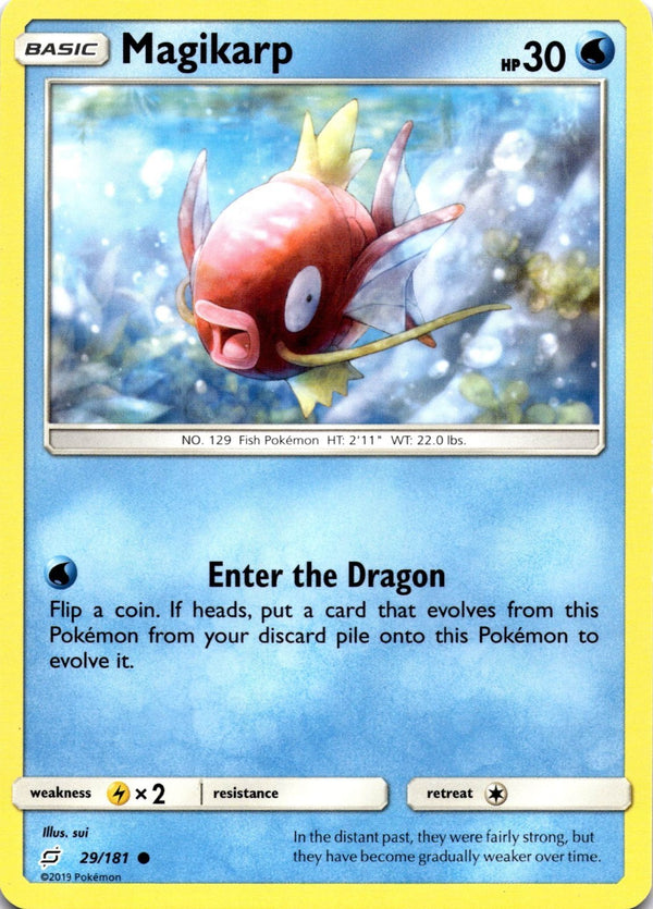 Pokemon Magikarp 29/181 Team Up Non Holo NM