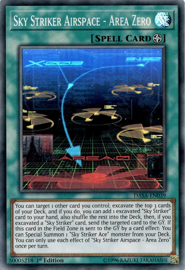 Yugioh Sky Striker Airspace - Area Zero DASA-EN039 Super Rare 1st Edition HP