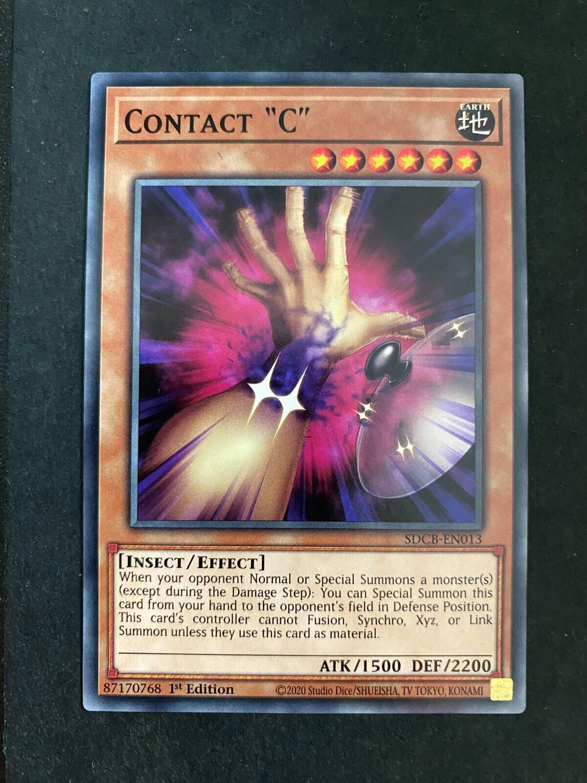 Yugioh Contact "C" SDCB-EN013 Common 1st Edition NM