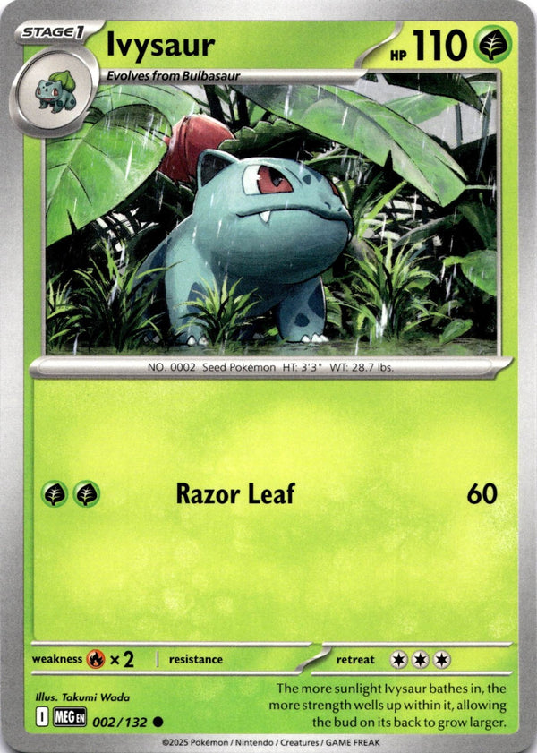 Pokemon Ivysaur 002/132 Mega Evolution Non Holo NM