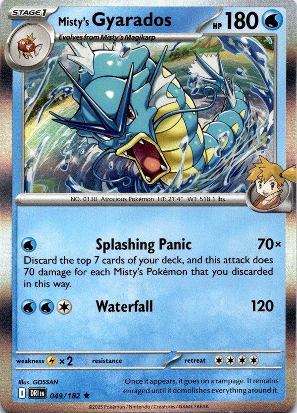 Pokemon Misty's Gyarados 049/182 Destined Rivals Holo NM