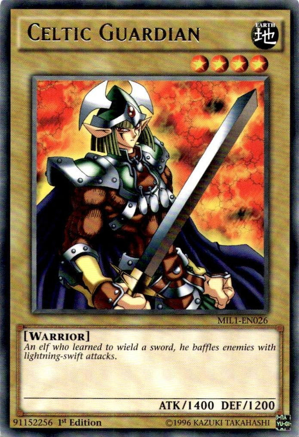 Yugioh Celtic Guardian MIL1-EN026 Rare 1st Edition MP