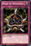 Yugioh Mask of Weakness BP02-EN174 Common 1st Edition DAMAGED