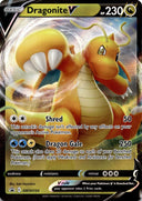 Pokemon Dragonite V swsh154 Black Star Promos Full Art Holo NM