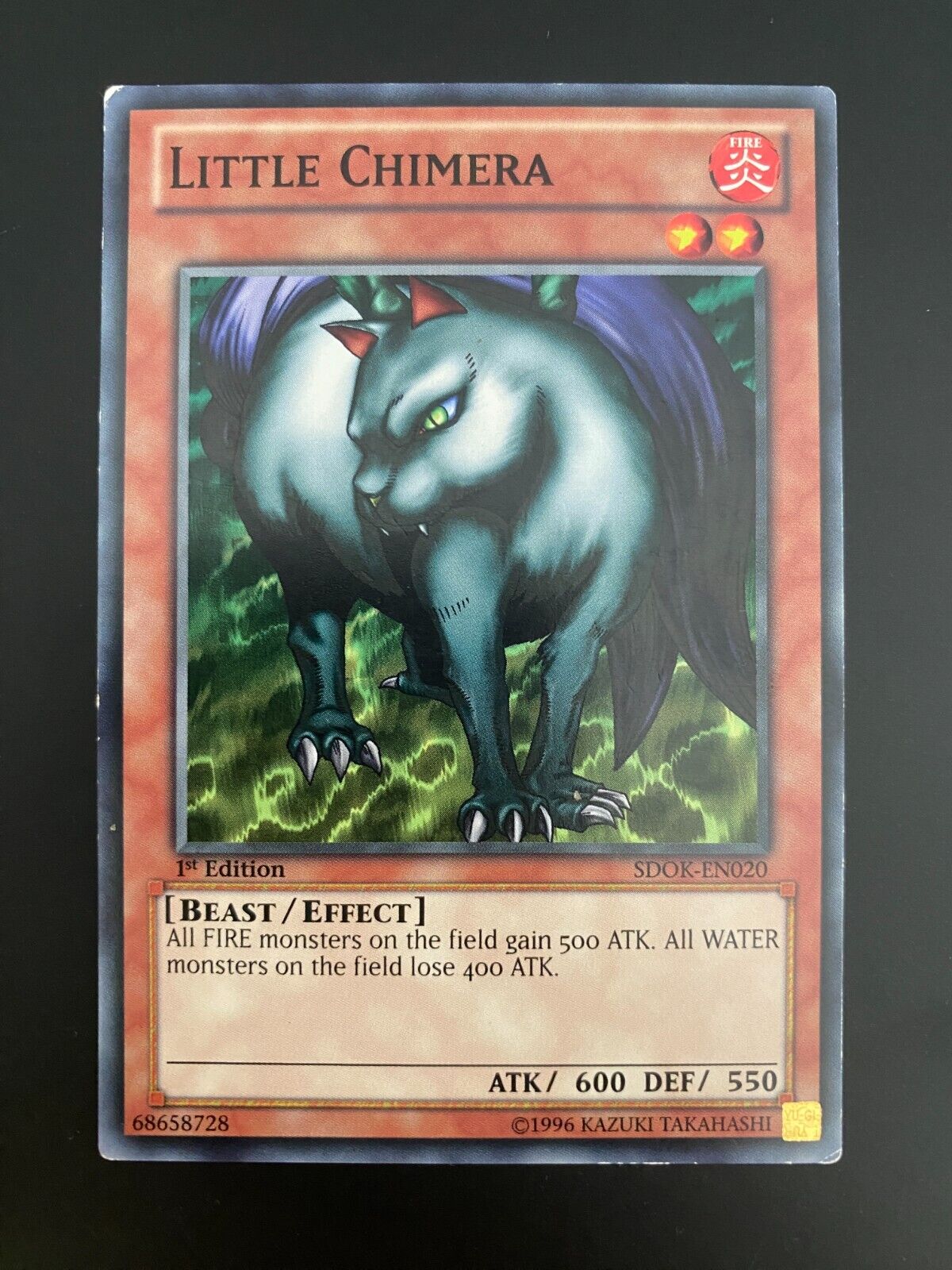 Yugioh Little Chimera SDOK-EN020 1st Edition Common MP