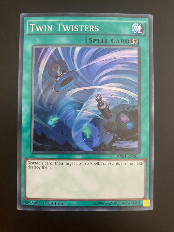 Yugioh Twin Twisters BOSH-EN067 1st Edition Super Rare NM/MINT