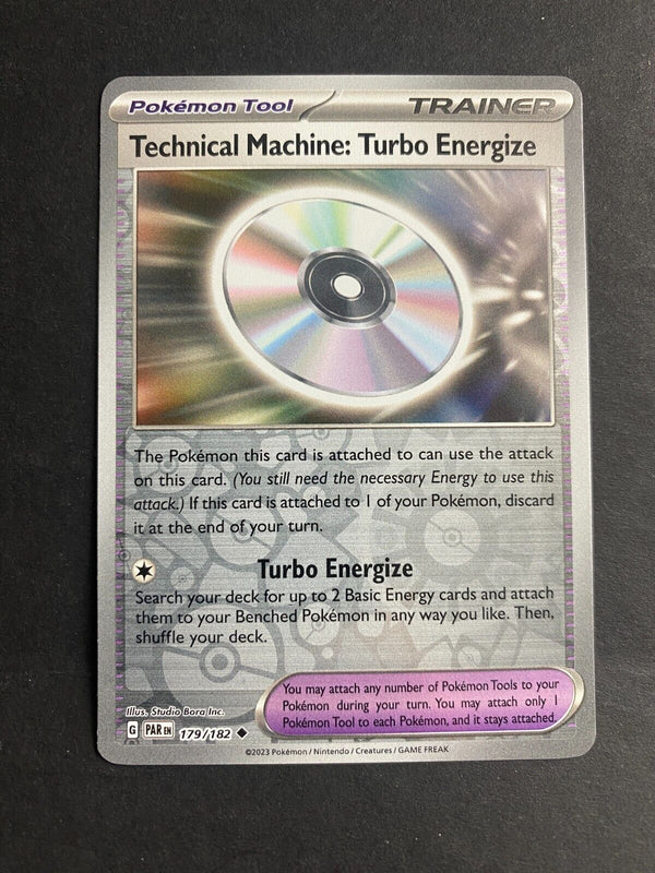 Pokemon Technical Machine: Turbo Energize 179/182 Pradox Rift Reverse Holo NM